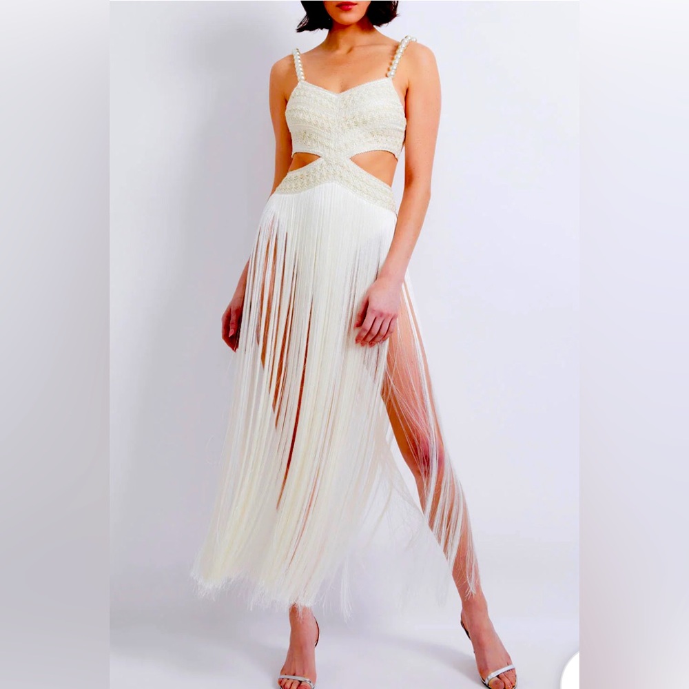 PatBo Maxi fringe dress, beach dress